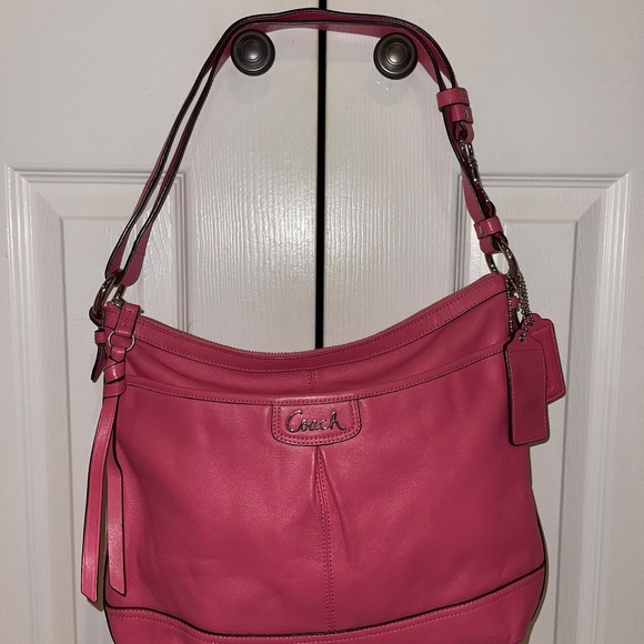 Coach Designer Park Leather Pink Shoulder Bag Purse - Picture 6 of 9
